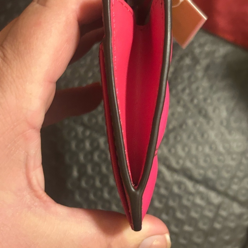 Michael Kors Pink Card Holder with Keychain - Picture 5 of 6